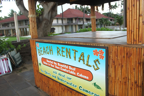 ビーチ・レンタルもあります