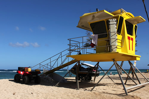 ライフガードもいます