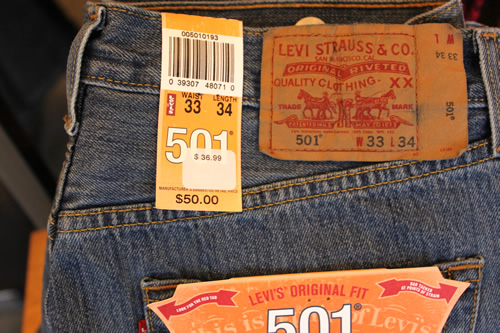 リーバイス501 50ドル→36.99ド
