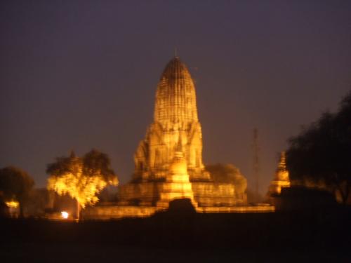 パワースポット アユタヤ 夜景