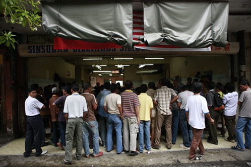 あら、人だかり?