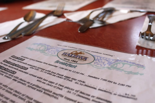 どれもおいしそうな朝食メニュー