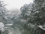平江河雪景色