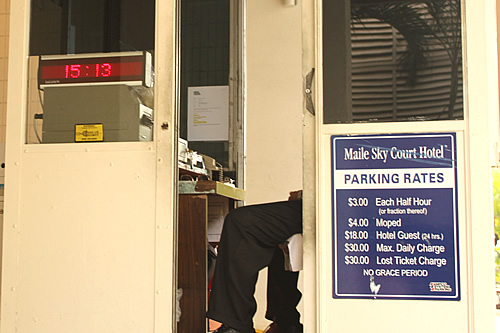 ワイキキはやはり駐車場代が高いです