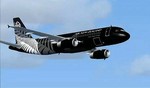 ニュージーランド航空真っ黒フライト