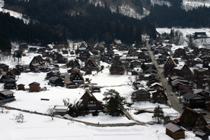 3月8日白川郷 全景