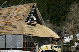 葺き替え作業その後