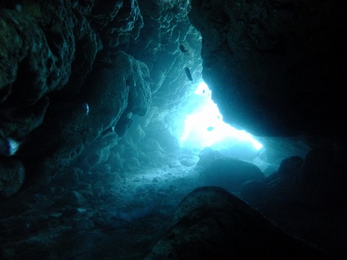 洞窟の光り