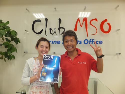 慶良間でダイバーに