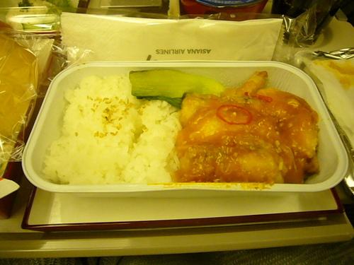 アシアナ航空（日本→インチョン）機内食