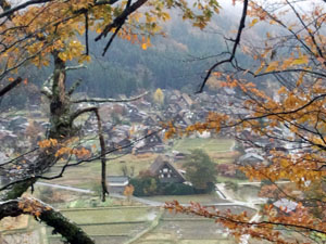 白川郷の冬は早い