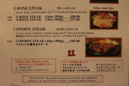 ディナーメニュー2