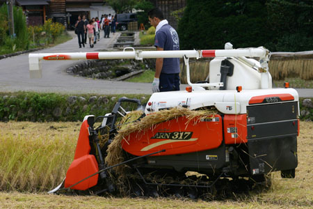 白川郷〜秋の収穫〜稲刈り風景7