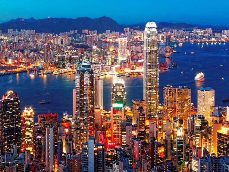 ビクトリアピークから望む香港夜景