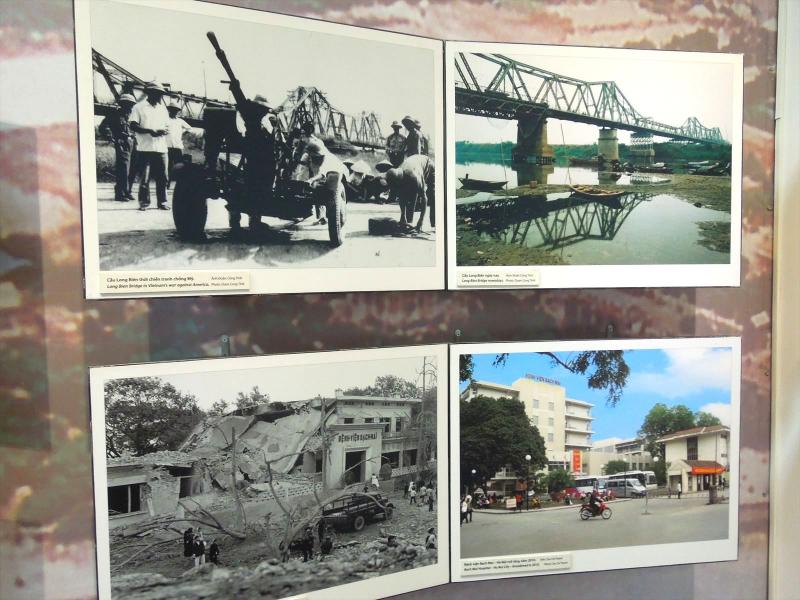 戦争当時との比較。現在では面影は少ない