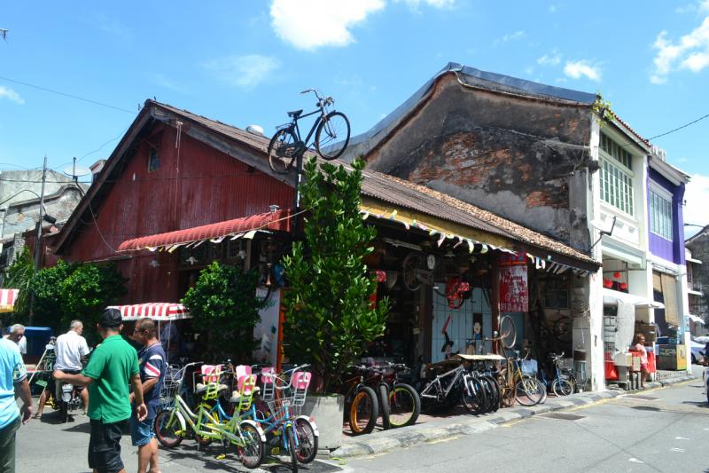 ユニークな外観のレンタルサイクル屋