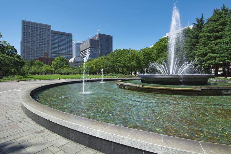 日比谷公園のシンボル、大噴水