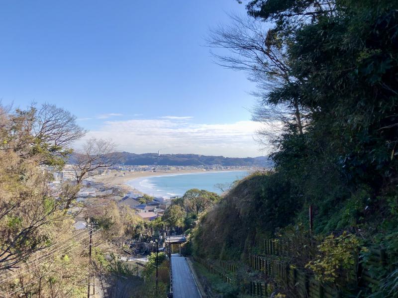 鎌倉の海や街を一望できる。鎌倉で見ておきたい景色のひとつ