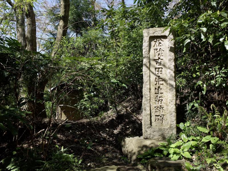 お寺に縁のある文学者や歌人の石碑を境内各所で楽しめる