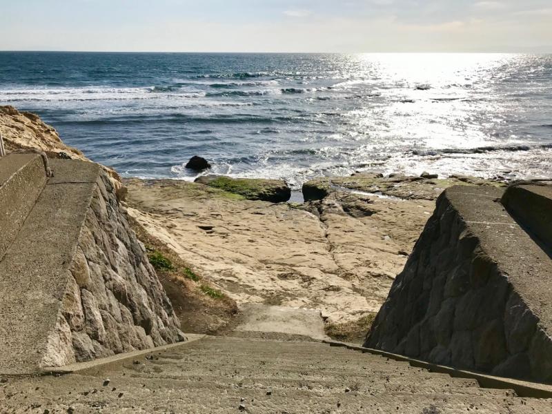 海岸にももちろん降りられます