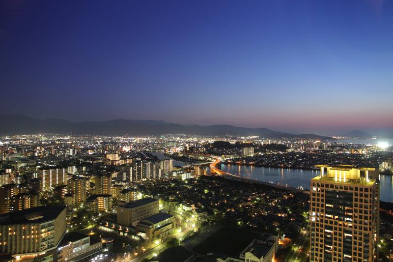 福岡タワー-西側からの夜景