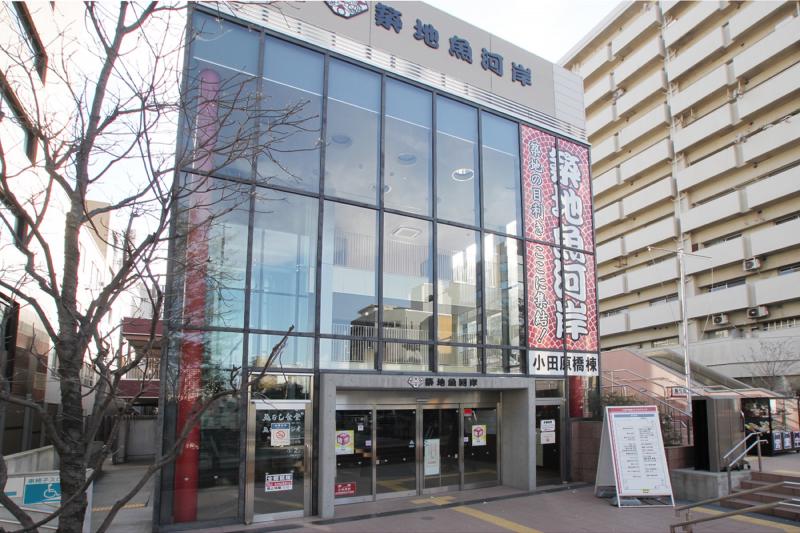 新鮮な魚介類を、清潔感あふれるスポット「築地魚河岸」で味見