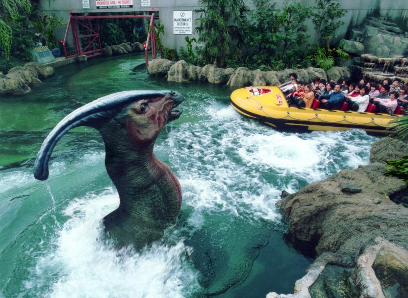 人気のジュラシック・パークのアトラクション