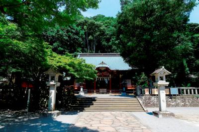 豊かな木々に覆われた本殿