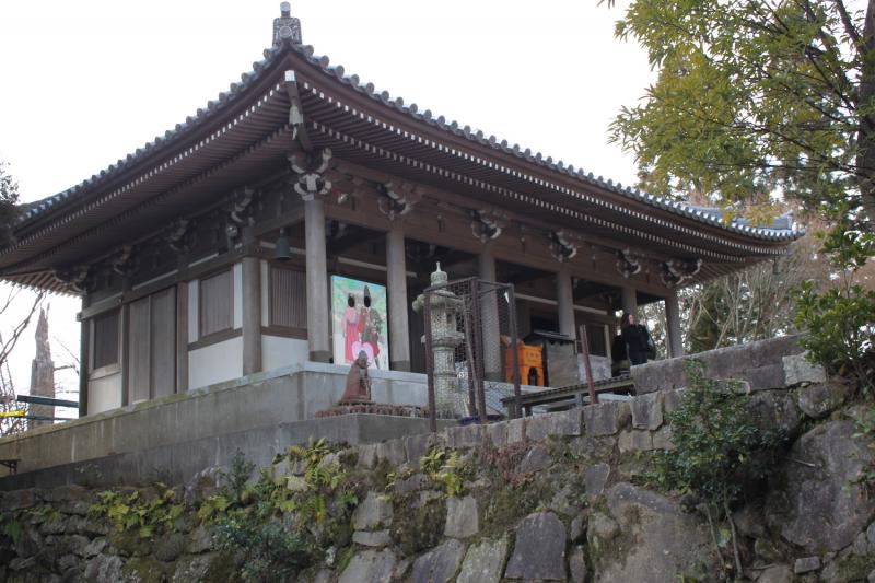 弥山本堂。弘法大師がここで100日間の修行を行なったといわれる