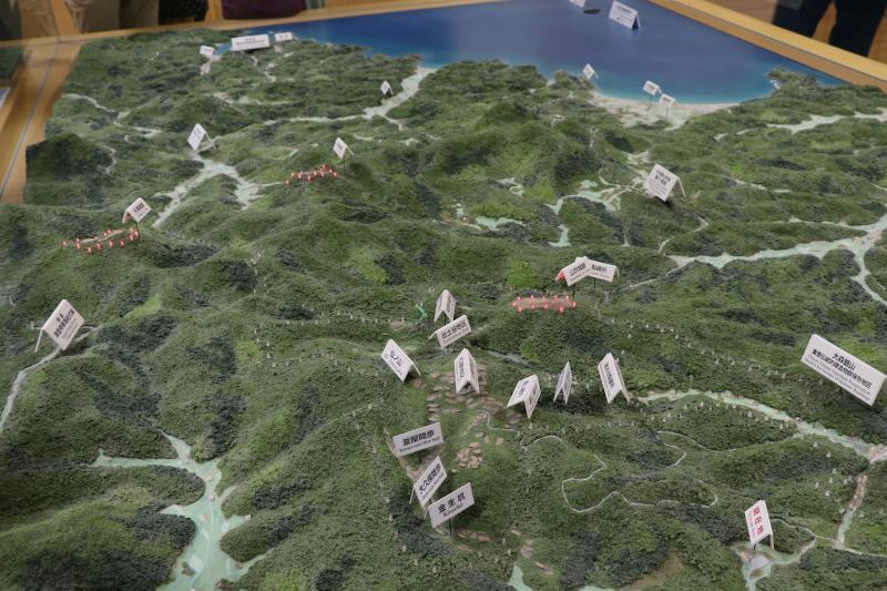 石見銀山世界遺産センターのジオラマ