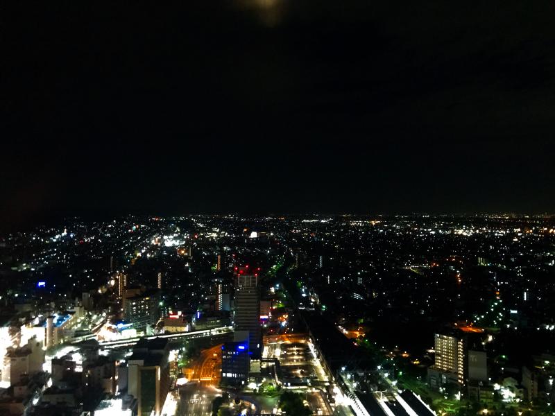 ハッとする岐阜駅方向の夜景