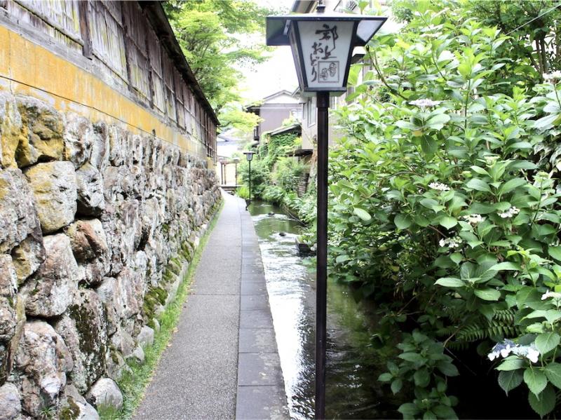 鯉のエサやりも可能なやなか水のこみち