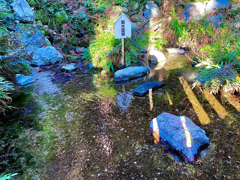 養老神社境内の菊水霊泉は飲用も可能です