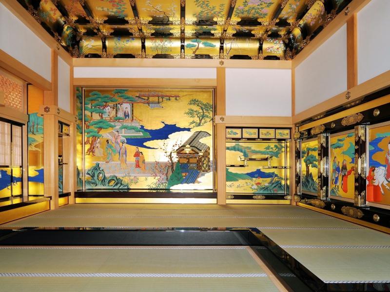 藩主が日常生活を過ごした本丸御殿。最も格式の高い「昭君之間」が見どころ